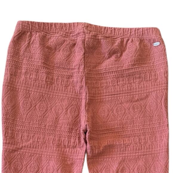 O’NEILL Girls’ Flared Pull On Textured Knit Pants Activewear Rose Size M - Picture 5 of 11